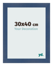 Fotokader 30x40cm Donkerblauw Geveegd MDF Pisa Voorzijde Maat | Yourdecoration.be
