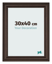 Fotokader 30x40cm Eiken Donker MDF Lazio Voorzijde Maat | Yourdecoration.be
