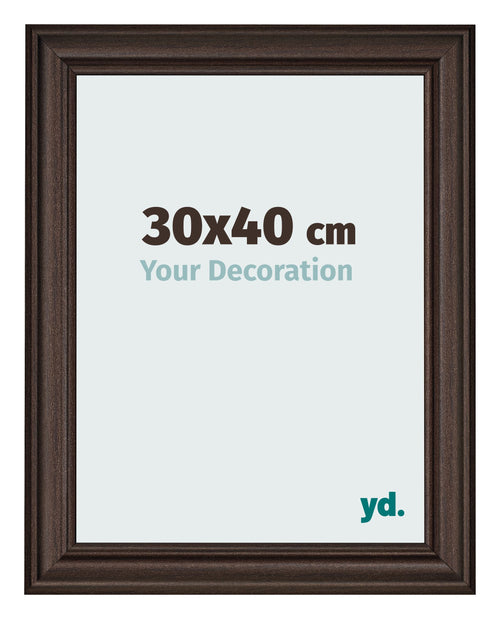 Fotokader 30x40cm Eiken Donker MDF Lazio Voorzijde Maat | Yourdecoration.be