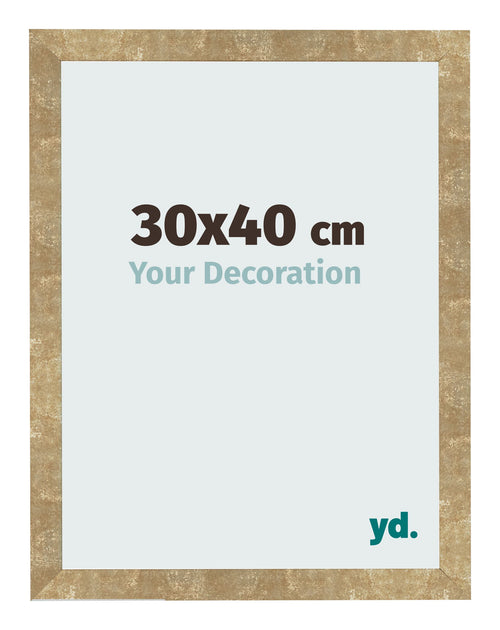 Fotokader 30x40cm Goud Antiek MDF Bologna Voorzijde Maat | Yourdecoration.be