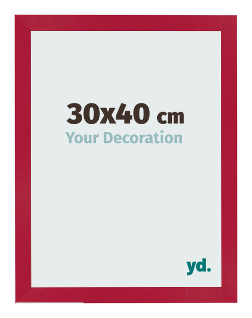 Fotokader 30x40cm Rood MDF Bologna Voorzijde Maat | Yourdecoration.be