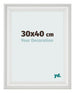 Fotokader 30x40cm Wit Geveegd MDF Lazio Voorzijde Maat | Yourdecoration.be