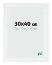 Fotokader 30x40cm Wit Hoogglans MDF Pisa Voorzijde Maat | Yourdecoration.be
