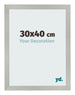 Fotokader 30x40cm Zilver Mat MDF Bologna Voorzijde Maat | Yourdecoration.be