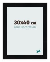 Fotokader 30x40cm Zwart Hoogglans MDF Pisa Voorzijde Maat | Yourdecoration.be