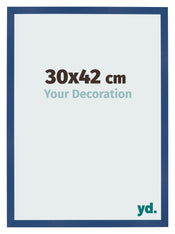 Fotokader 30x42 cm Donkerblauw MDF Bologna Voorzijde Maat | Yourdecoration.be