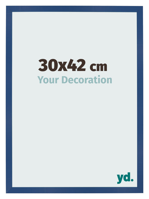 Fotokader 30x42 cm Donkerblauw MDF Bologna Voorzijde Maat | Yourdecoration.be