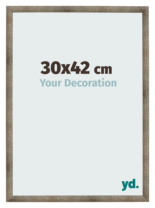 Fotokader 30x42 cm Metaal Vintage MDF Bologna Voorzijde Maat | Yourdecoration.be