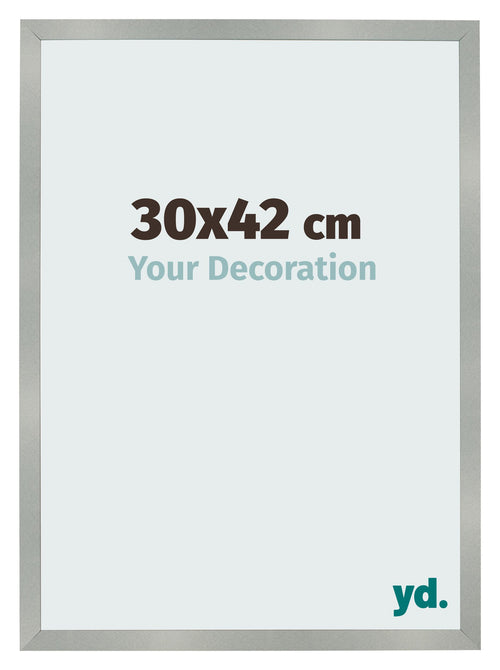 Fotokader 30x42cm Aluminium Geborsteld MDF Bologna Voorzijde Maat | Yourdecoration.be