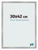 Fotokader 30x42cm Aluminium Geborsteld MDF Bologna Voorzijde Maat | Yourdecoration.be