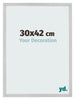 Fotokader 30x42cm Edelstaal MDF Bologna Voorzijde Maat | Yourdecoration.be