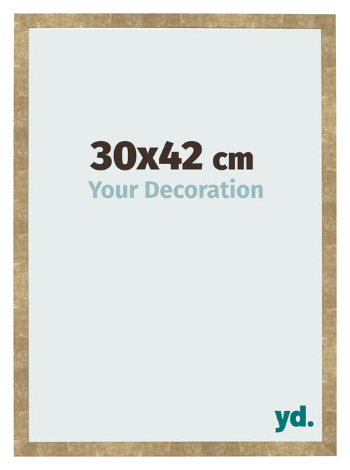 Fotokader 30x42cm Goud Antiek MDF Bologna Voorzijde Maat | Yourdecoration.be
