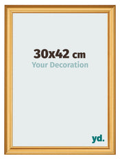 Fotokader 30x42cm Goud Mat MDF Lazio Voorzijde Maat | Yourdecoration.be