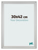 Fotokader 30x42cm Zilver Mat MDF Lazio Voorzijde Maat | Yourdecoration.be