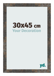 Fotokader 30x45 cm Geoxideerd Metaal MDF Bologna Voorzijde Maat | Yourdecoration.be