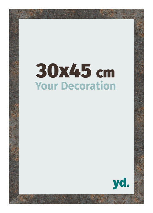 Fotokader 30x45 cm Geoxideerd Metaal MDF Bologna Voorzijde Maat | Yourdecoration.be