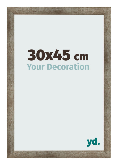 Fotokader 30x45 cm Metaal Vintage MDF Bologna Voorzijde Maat | Yourdecoration.be