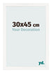 Fotokader 30x45 cm Wit Hoogglans MDF Bologna Voorzijde Maat | Yourdecoration.be