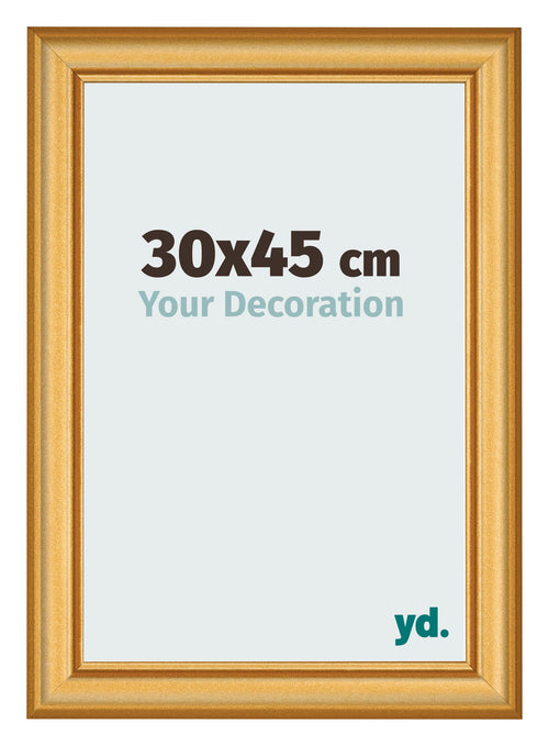 Fotokader 30x45cm Goud Mat MDF Lazio Voorzijde Maat | Yourdecoration.be