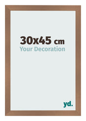 Fotokader 30x45cm Koper Decor MDF Bologna Voorzijde Maat | Yourdecoration.be
