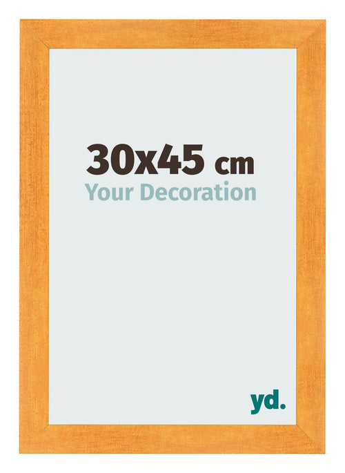 Fotokader 30x45cm Oranje MDF Pisa Voorzijde Maat | Yourdecoration.be