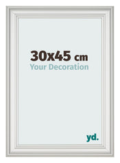 Fotokader 30x45cm Wit Geveegd MDF Lazio Voorzijde Maat | Yourdecoration.be
