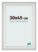 Fotokader 30x45cm Wit Geveegd MDF Lazio Voorzijde Maat | Yourdecoration.be
