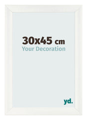 Fotokader 30x45cm Wit Geveegd MDF Pisa Voorzijde Maat | Yourdecoration.be
