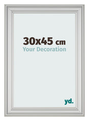 Fotokader 30x45cm Zilver Mat MDF Lazio Voorzijde Maat | Yourdecoration.be