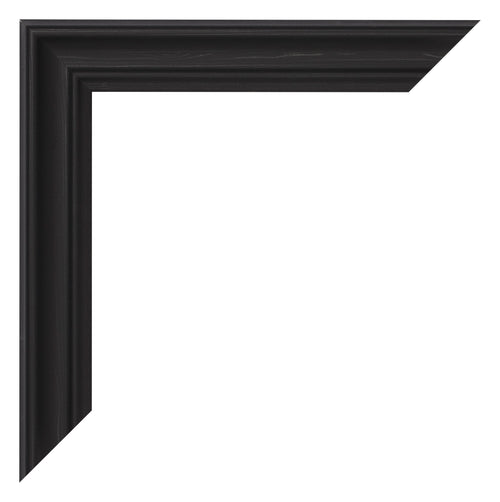 Fotokader 30x45cm Zwart Houtnerf MDF Lazio Detail Hoek | Yourdecoration.be