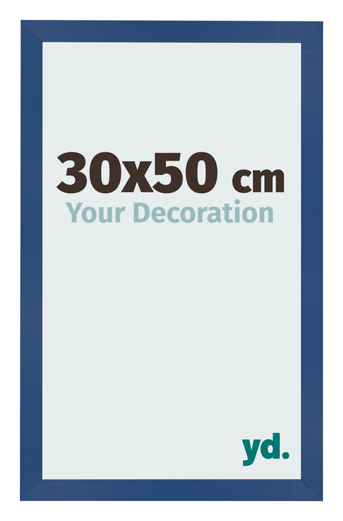 Fotokader 30x50 cm Donkerblauw MDF Bologna Voorzijde Maat | Yourdecoration.be