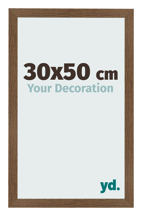 Fotokader 30x50 cm Eiken Rustiek MDF Bologna Voorzijde Maat | Yourdecoration.be