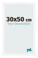 Fotokader 30x50 cm Wit Mat MDF Bologna Voorzijde Maat | Yourdecoration.be