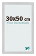 Fotokader 30x50cm Edelstaal MDF Bologna Voorzijde Maat | Yourdecoration.be
