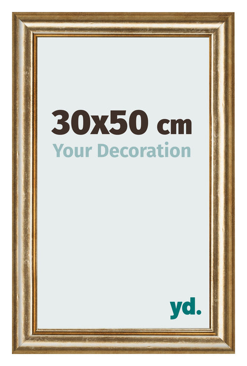 Fotokader 30x50cm Goud Antiek MDF Lazio Voorzijde Maat | Yourdecoration.be