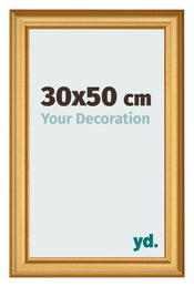 Fotokader 30x50cm Goud Mat MDF Lazio Voorzijde Maat | Yourdecoration.be