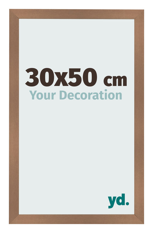 Fotokader 30x50cm Koper Decor MDF Bologna Voorzijde Maat | Yourdecoration.be