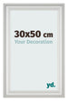 Fotokader 30x50cm Wit Geveegd MDF Lazio Voorzijde Maat | Yourdecoration.be