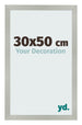 Fotokader 30x50cm Zilver Mat MDF Bologna Voorzijde Maat | Yourdecoration.be