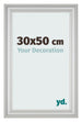 Fotokader 30x50cm Zilver Mat MDF Lazio Voorzijde Maat | Yourdecoration.be