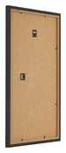 Fotokader 30x50cm Zwart Houtnerf MDF Bologna Achterzijde Schuin | Yourdecoration.be