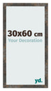 Fotokader 30x60 cm Geoxideerd Metaal MDF Bologna Voorzijde Maat | Yourdecoration.be