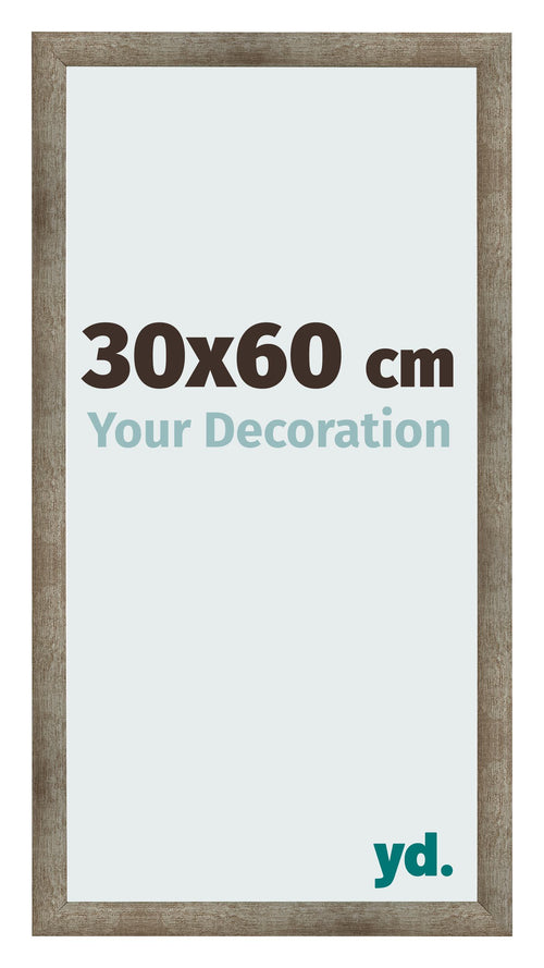 Fotokader 30x60 cm Metaal Vintage MDF Bologna Voorzijde Maat | Yourdecoration.be