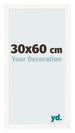 Fotokader 30x60 cm Wit Hoogglans MDF Bologna Voorzijde Maat | Yourdecoration.be