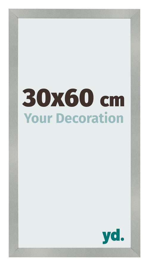Fotokader 30x60cm Aluminium Geborsteld MDF Bologna Voorzijde Maat | Yourdecoration.be
