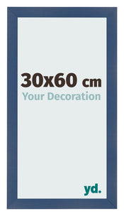 Fotokader 30x60cm Donkerblauw Geveegd MDF Pisa Voorzijde Maat | Yourdecoration.be
