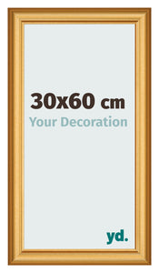 Fotokader 30x60cm Goud Mat MDF Lazio Voorzijde Maat | Yourdecoration.be