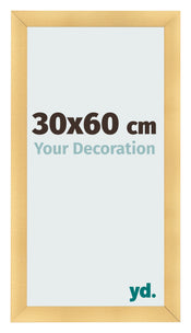 Fotokader 30x60cm Goud Mat MDF Pisa Voorzijde Maat | Yourdecoration.be
