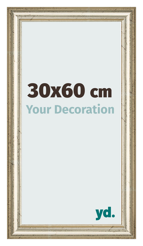 Fotokader 30x60cm Metaalglans MDF Lazio Voorzijde Maat | Yourdecoration.be