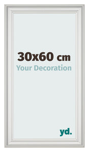 Fotokader 30x60cm Wit Geveegd MDF Lazio Voorzijde Maat | Yourdecoration.be